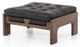Four Hands Halston Heirloom Black/Terra Brown Ottoman-0