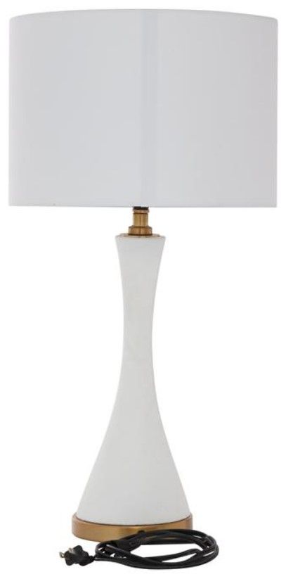 Deco Marche White Ceramic Table Lamp-1
