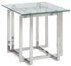 VIG Furniture Modrest Valiant Glass/Silver Coffee Table-0