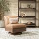 Classic Home Myla Tan Swivel Chair-1