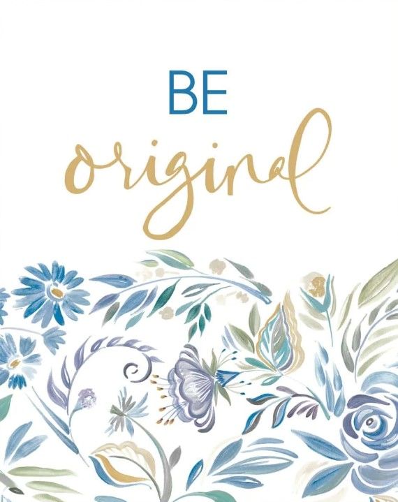 Classy Art Be Original Floral by AniDel Sol Wall Art-2
