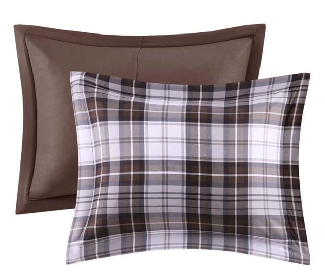 Olliix by Madison Park Essentials Parkston Brown Twin/Twin XL 3M Scotchgard Down Alternative All Season Comforter Set-2