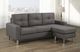Brassex Inc. Dark Grey Reversible Chaise Sectional-3