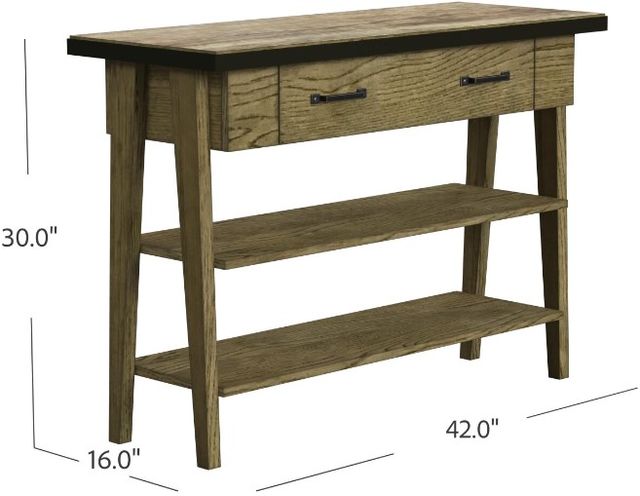 Null Furniture Oak Park Natural Oak Sofa/Media Console Table-3
