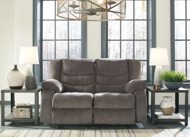 Signature Design by Ashley® Tulen Gray Reclining Loveseat-3