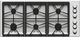 46 Inch Gas Cooktop with 6 Sealed Burners-0