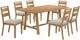 Coaster® Duncan 7-Piece Washed Oak Rectangular Wood Dining Table Set-0