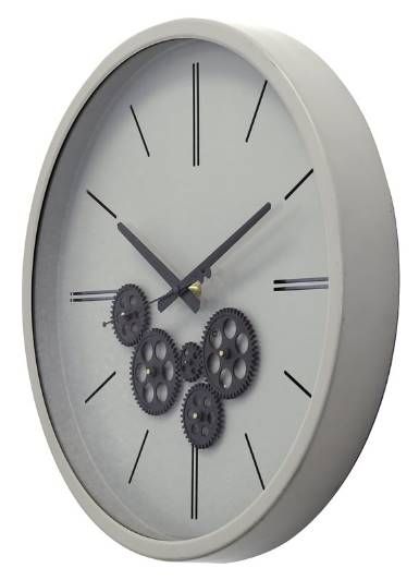 YHD Black/Off-White Contemporary Wall Clock-1