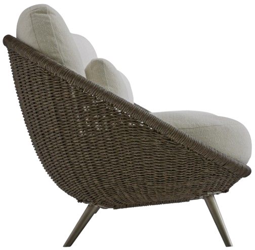 Bernhardt Santa Monica Bernhardt Exteriors Pebble/White Fabric/Woven Outdoor Sofa-2