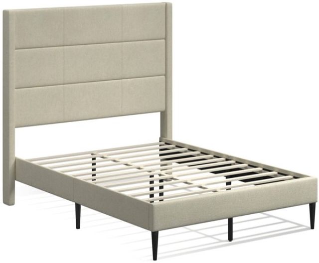 American Wholesale Furniture Tellworth Beige Queen Upholstered Bed-2
