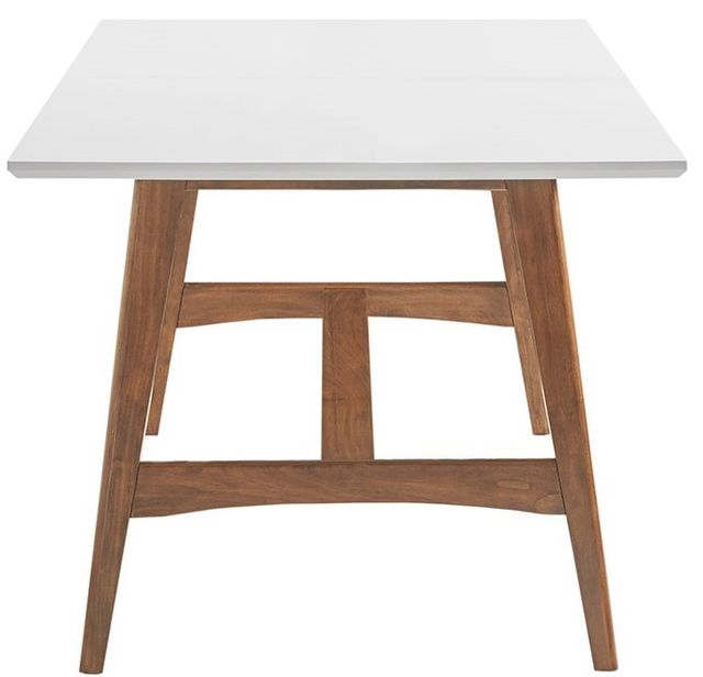 Olliix by Madison Park Parker Off-White Dining Table with Pecan Base-1