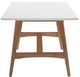 Olliix by Madison Park Parker Off-White Dining Table with Pecan Base-1