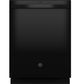 GE® 24" Black Top Control Built-In Dishwasher-0