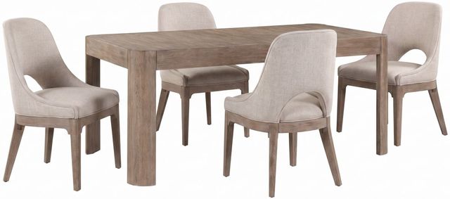 Liberty Furniture South Bend 5-Piece Burnished Clay/Gravel Rectangular Dining Set-0