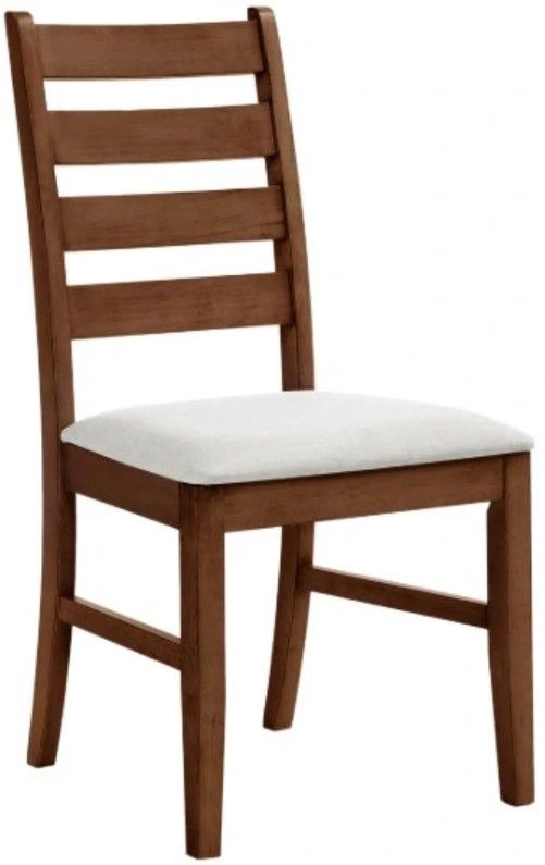 New Classic® Home Furnishings Pascal 2-Piece Walnut Ladderback Dining Chair-0