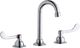 Elkay Chrome 8" Centerset with Concealed Deck Faucet and Wristblade Handles-0