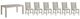 Elements International Eleanor 7-Piece White Dining Set-0