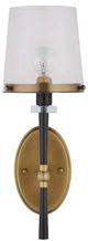 Currey & Company Lyndall Antique Brass/Clear Wall Sconce-2