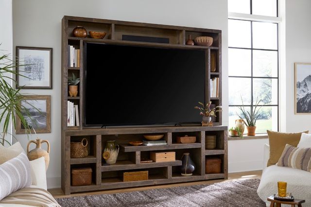 aspenhome® Mackenzie Brindle 97" Console and Hutch-1