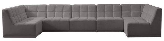 Meridian Furniture Relax 7-Piece Grey Modular Sectional Set-1