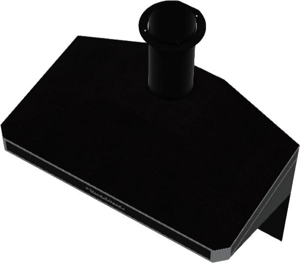 Vent-A-Hood 48” Black Carbide Professional Retro-Style Wall Mounted Range Hood with Magic Lung® Blower-3