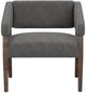 International Furniture Direct Murcia Gray/Lacquer Brown Accent Chair-1