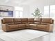 Signature Design by Ashley® Silverbrooke 5-Piece Caramel L-Shape Power Reclining Sectional-1