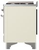 Ilve® Majestic III 40" Antique White Pro Style Dual Fuel Natural Gas Range with Solid Door and Chrome Trim-4