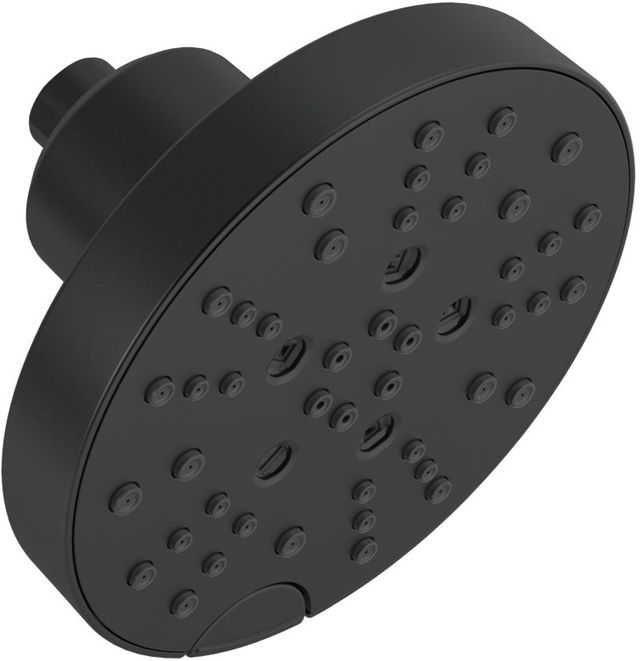 Delta Universal Showering Matte Black H2Okinetic® 5-Setting Contemporary Raincan Shower Head-0