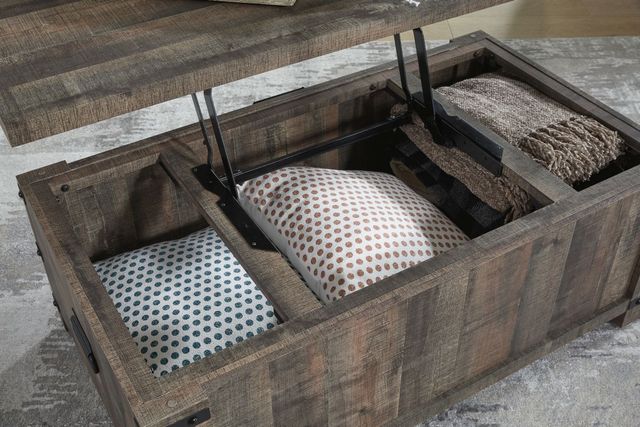Signature Design by Ashley® Hollum Rustic Brown Lift-Top Cocktail Table-2
