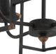 A & B Home Malin Satin Black Entry 4-Light Chandelier-5
