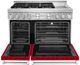 KitchenAid® 48" Passion Red Smart Pro Style Gas Range with Griddle-3