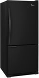 Whirlpool® Gold® 18.7 Cu. Ft. Bottom Freezer Refrigerator-Black-3