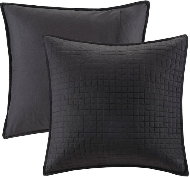 Olliix by Urban Habitat Black King/California King Larisa 7 Piece Cotton Reversible Comforter Set-1