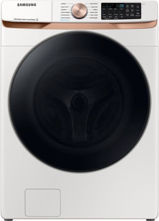 Samsung 5.0 Cu. Ft. Ivory Front Load Washer with Super Speed Wash and Steam