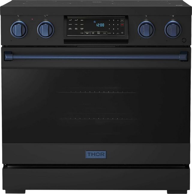 Thor Kitchen® Gordon Ramsay Series 36" Matte Black Pro Style Electric Range