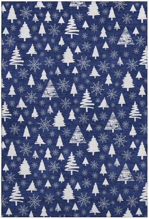 Dalyn™ Rug Company Merry & Bright MY23 Navy 5'x8 Area Rug-0
