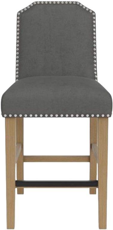 Riverside Furniture Mix-N-Match Chairs 2-Piece Slate Clipped Top Upholstered Stool Set-2