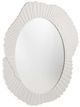 Bassett Mirror Petal Matte White Leaf Wall Mirror-1