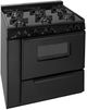 Premier 36" Black Pro Style Gas Range-3