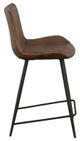Fairfield® Nadia Brown/Matte Black Counter Stool-2