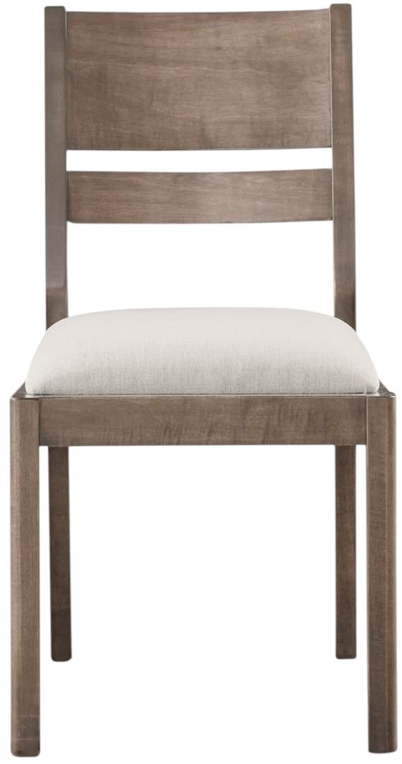 Bassett® Furniture Origins Spence Fog Dining Chair with Nomad Cream Upholstered Seat-1