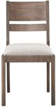 Bassett® Furniture Origins Spence Fog Dining Chair with Nomad Cream Upholstered Seat-1