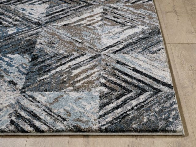 KAS Rugs Landscapes Blue/Ivory Dimensions 5'x8' Area Rug-1