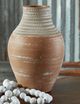 Signature Design by Ashley® Reclove Distressed White/Terracotta Vase-2