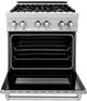 ZLINE Legacy 30" Satin Stainless Steel Pro Style Dual Fuel Range with Griddle-1