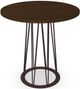 Amisco Customizable Calypso Walnut Veneer Bar Table with 42" Tabletop-0
