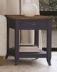 Null Furniture Mystic Navy/Toasted Almond Rectangular End Table-3