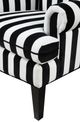 TOV Furniture Paris Black/White Velvet Wingback Chair-4