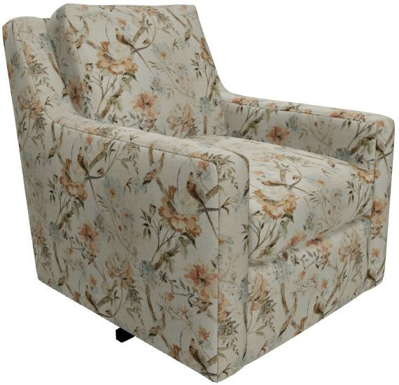 Craftmaster® Customizable New Traditions Track Arm Swivel Chair-2